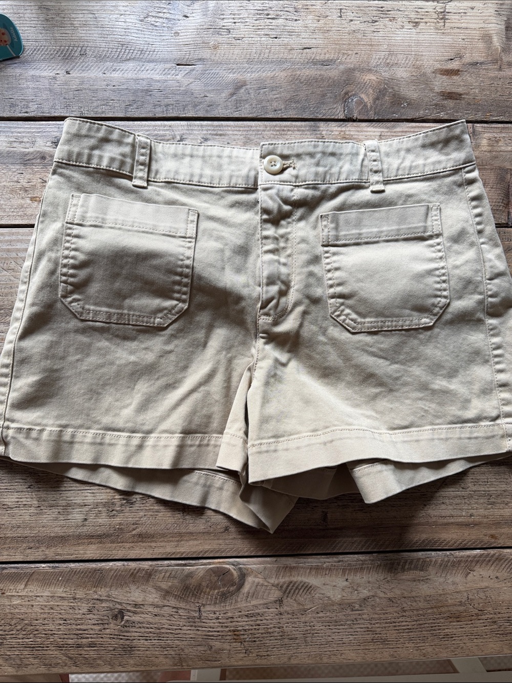 J. Crew Beige Cotton High Waisted Shorts